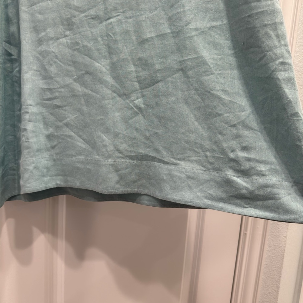 Loro Piana Aqua Linen Dress size 42 - Picture 5 of 10